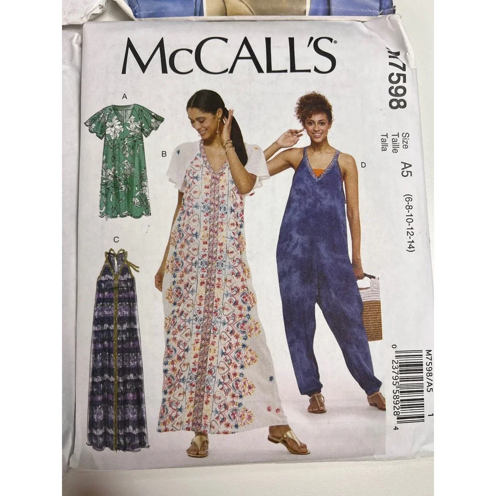 McCalls Butterick Sewing Patterns Lot M7020‎ M7598 M7698 B4146 Home Decorating